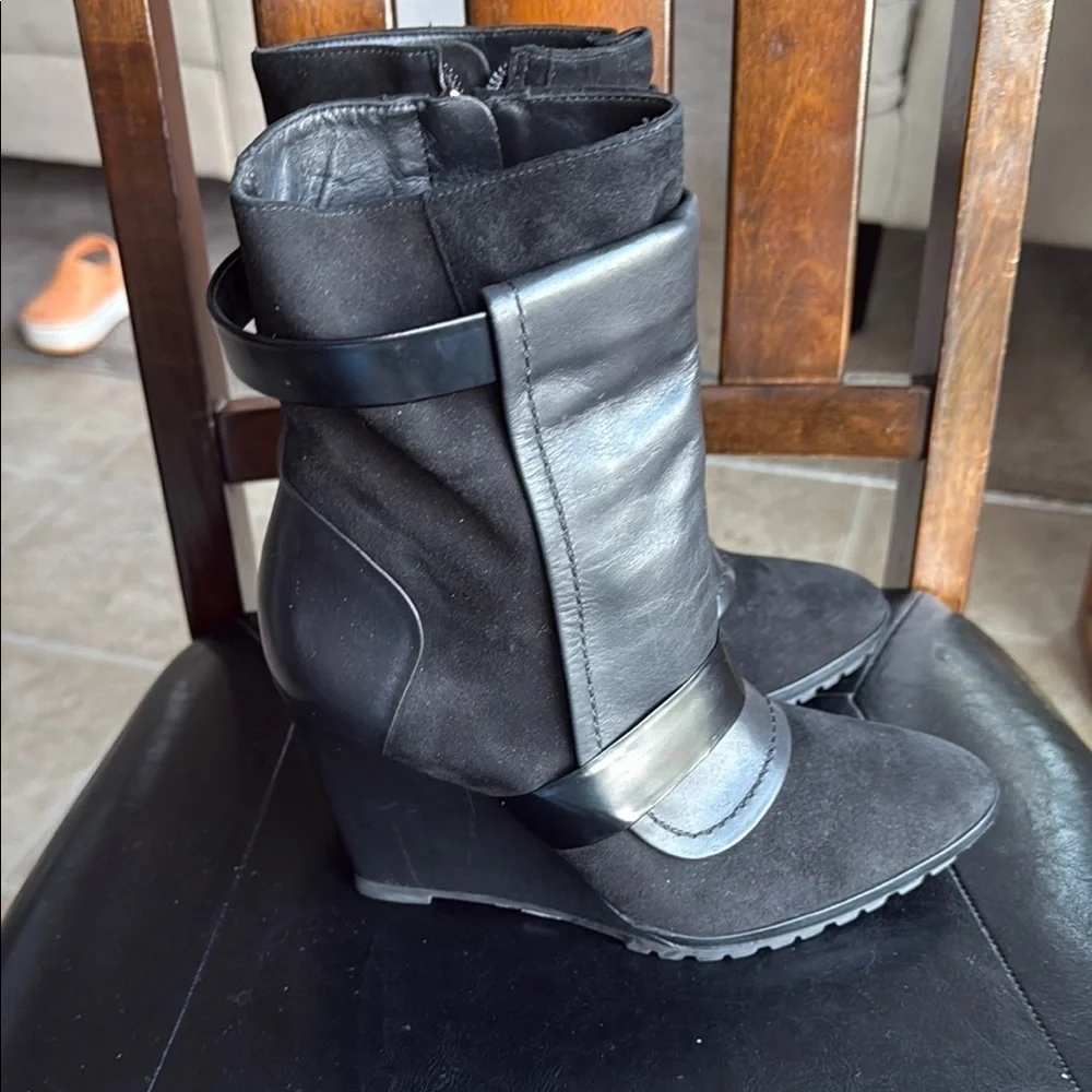New 10 Crosby Derek Lam Black Women's Ankle Boots